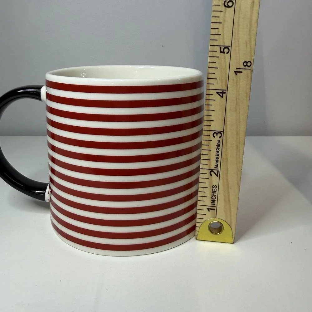 Mickey Mouse Ceramic Coffee Mug Red White Stripe Happy Mickey Mouse 20oz Target